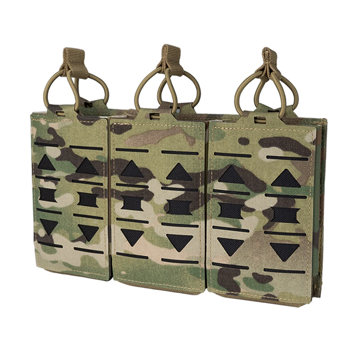 

Tactical Triple Magazine Bag, 5.56mmMOLLE Quick Release Magazine Bag, Suitable For Airsoft Paintball Shooting, Hunting, Etc.