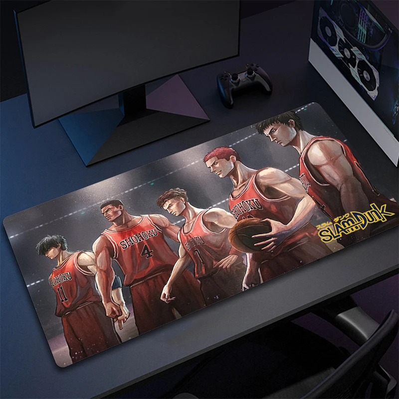 

Gamer Mouse Mat Non-Slip Mousepad Slam Dunk Large Gaming Mouse Pad Locking Edge Desk Mat Gamer Rubber Computer Keyboard Mat XXL