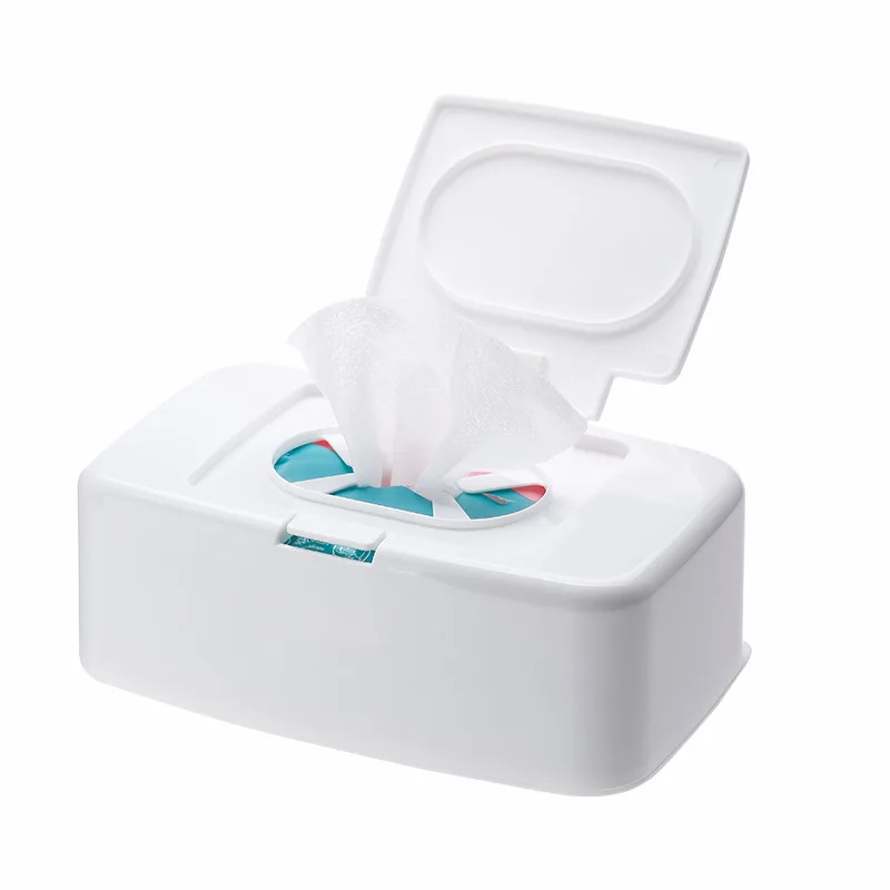 Wet Tissue Box Wet Wipes Dispenser Portable Tissue Box Cotton Swab Storage Box For Car Home Office Desktop Organizer 4
