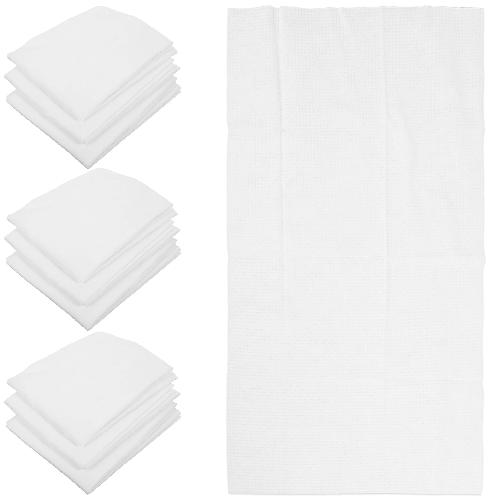 

10pcs Bath Towel Thicken Water Absorbent Hand Cleansing Towel Multi Travel White Towel for Men