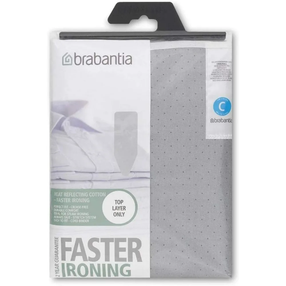 Extra Large Adjustable Ironing Board 49x18 Inches with Steam Iron Holder, Cover, and Pad - XL Unit