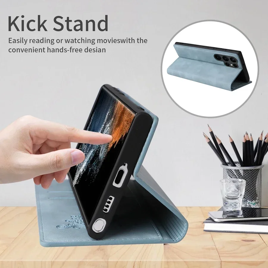 Wallet Skin Feel Flip Leather Phone Case