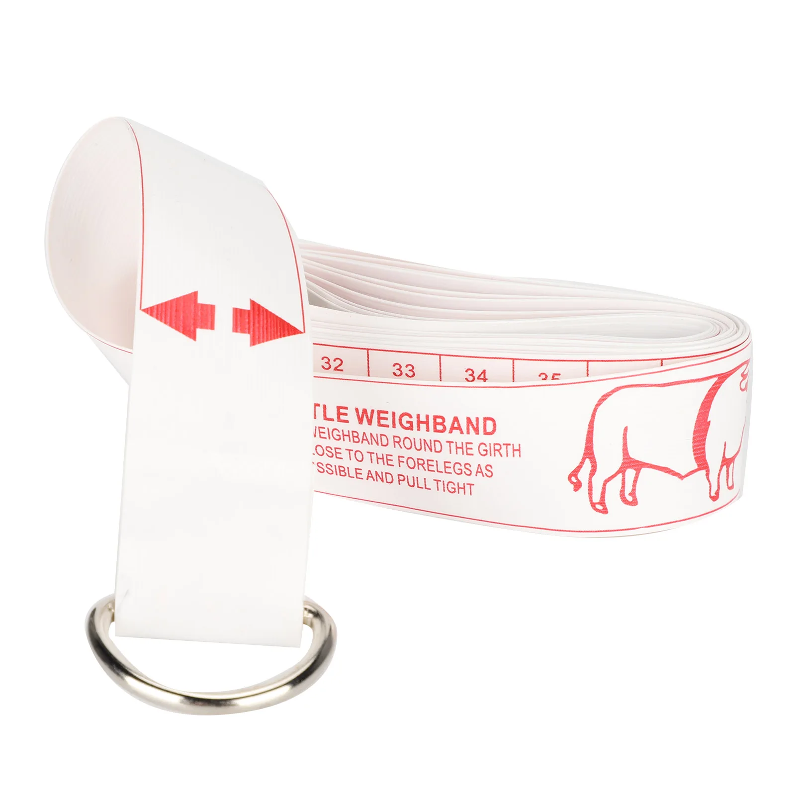 98.4in Cattle Tape Measure Bust Weight Contrast Ruler PVC Soft Body Measuring Ruler for Household Farm Supplies cattle measuring ruler