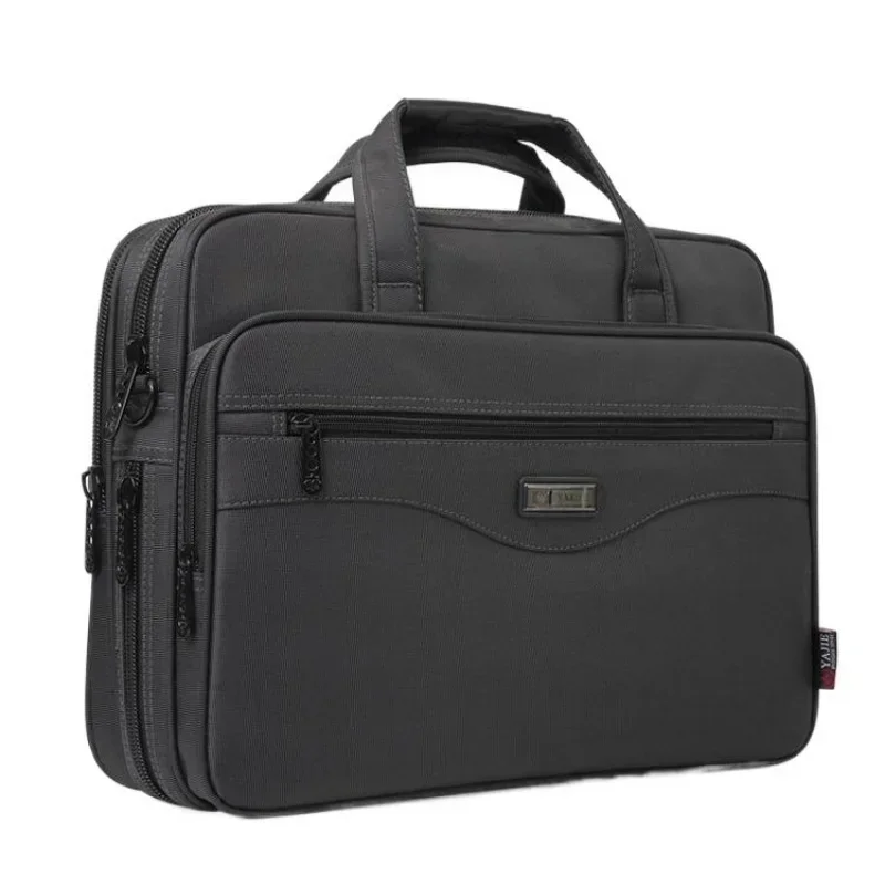 

Large Capacity Men's Briefcase Business Oxford Handbag Waterproof 15.6" Inch Laptop Bag High Quality Male Shoulder Messenger