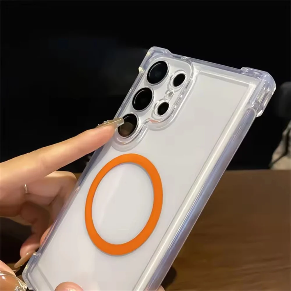 Ultra Clear Magnetic Phone Case with Shockproof Corner Protector