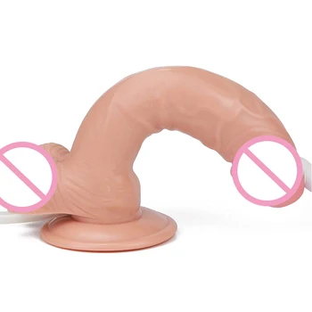 Adult Sex Toy Realistic Dildo,Squirting Ejaculating Dildo with Enema Bulb ,Big Anal Dildo Strap on Huge Dildo Suction Cup Dildo 3