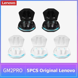 Premium Wireless Bluetooth 5.3 Earbuds with Touch Control & Mic - 5 Piece Set (GM2Pro White3 Black2)