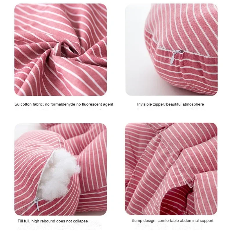 Multi-function U Shape Pregnancy Pillow Bamboo Fiber Cotton Side Sleepers For Mater