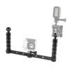 Dual Handheld Diving Selfie Bracket Mount Frame Kit Tray Bracket for GoPro Hero 13 12 11 10 Sjcam Eken Action Phone DSLR Cameras 3