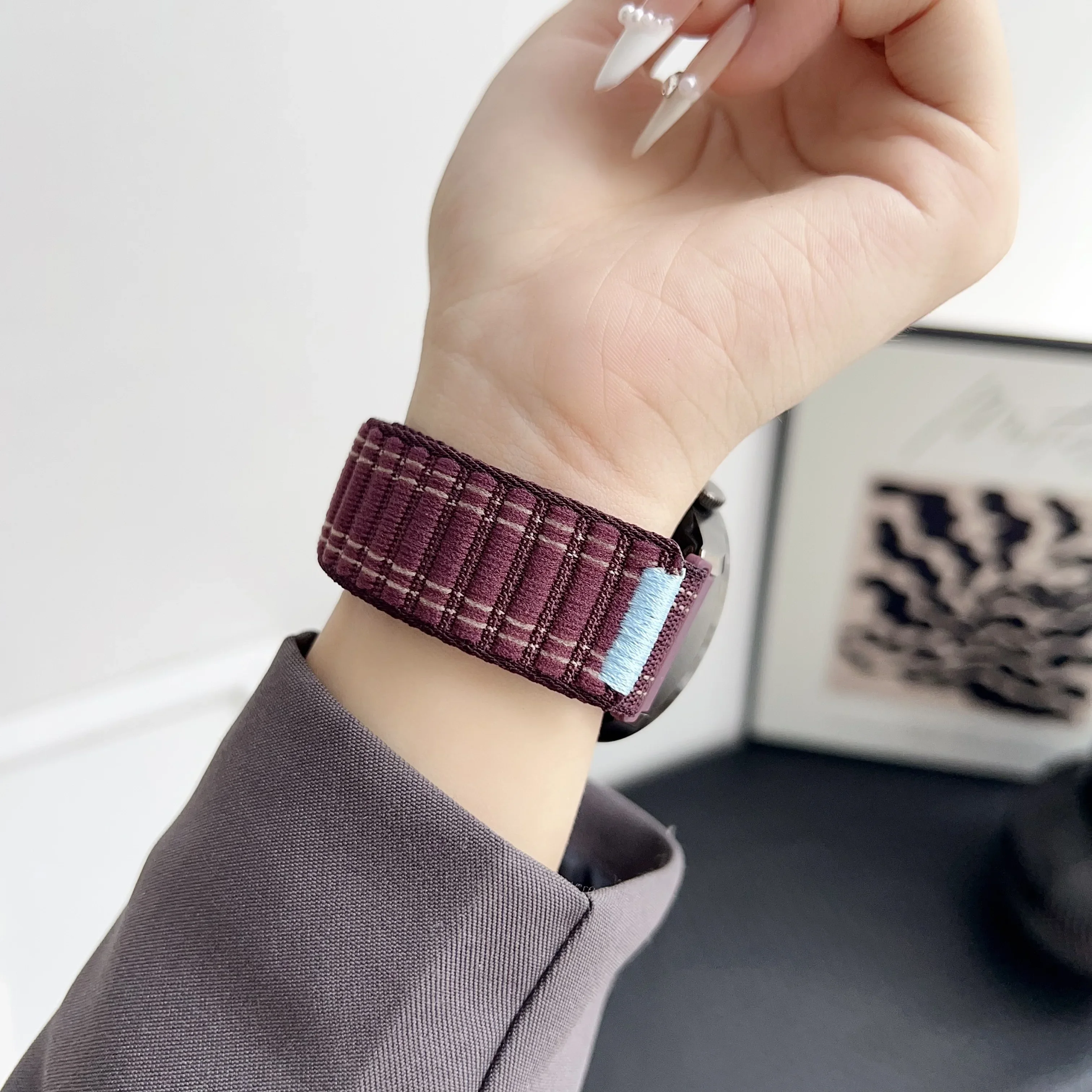 22mm 20mm Watch Band Alpine Loop For Samsung Galaxy Watch 7 6 5 4 Classic Active 2 Gear S3 Sport braid Strap Huawei GT4 Bracelet