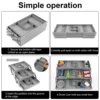 2/3 Tier Drawer Organizer Storage Tray Expandable Drawer Organizer Plastic Multi Level Folding Desk Jewelry Storage Organizer 5