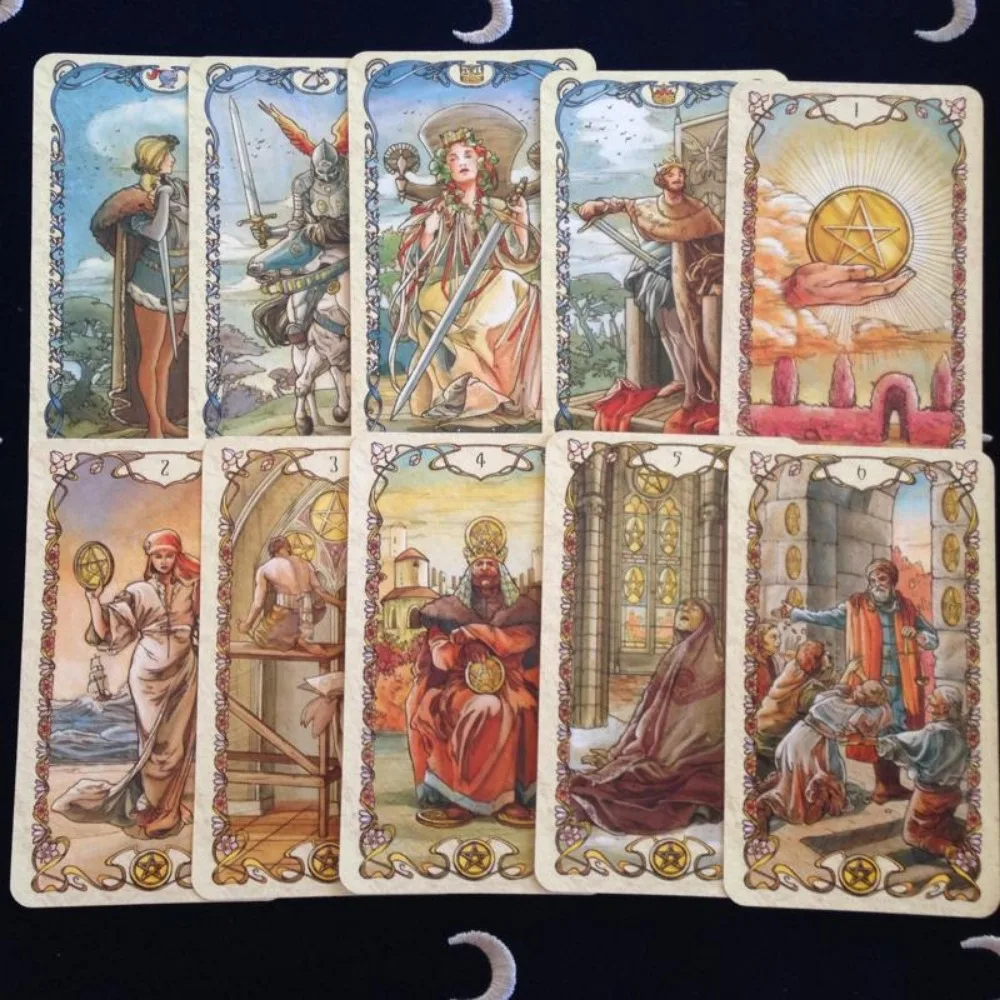 Mucha Tarot Cards English Version Board Game Card 6