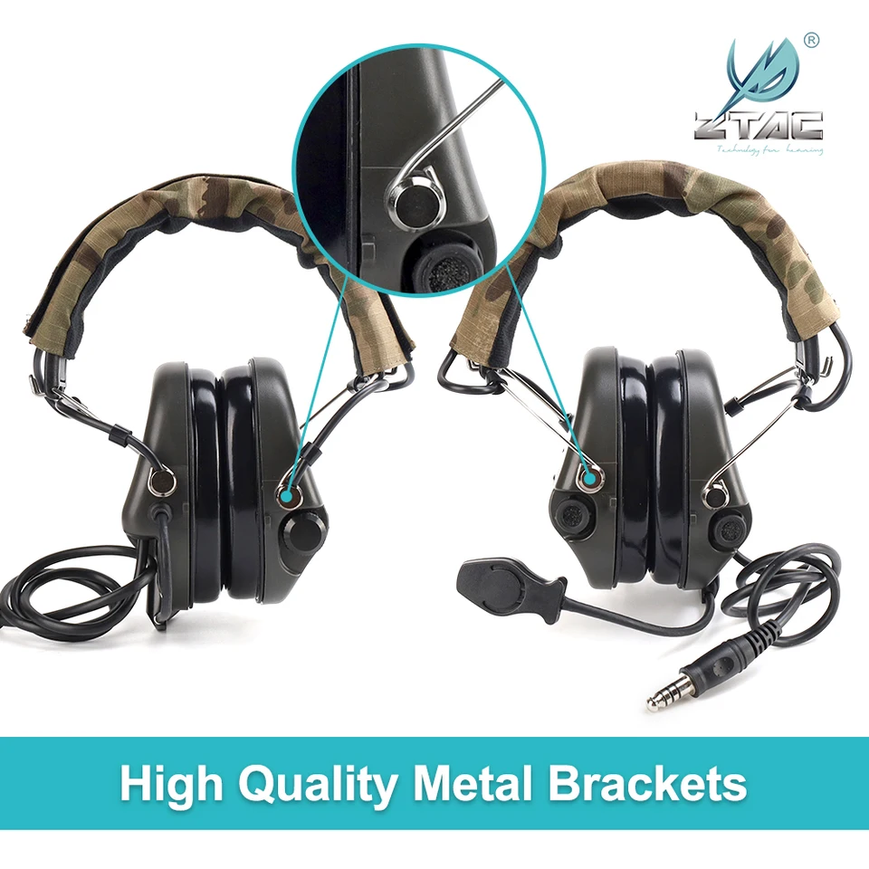 Z-TAC Sordin タクティカル ヘッドセット ノイズリダクション & U94