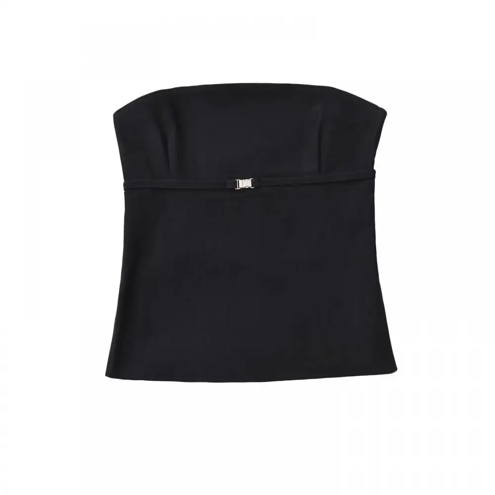 

Womens Sexy Strapless Backless Tank Summer Black Basic Tube Tops Off Shoulder Tank 2024 Fashion Casual Going Out Clothes