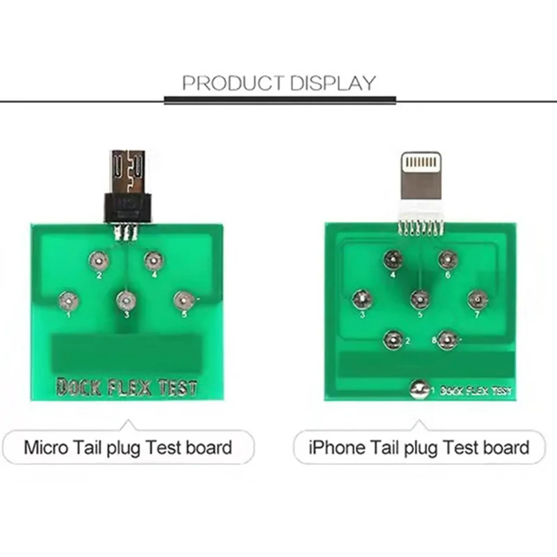 Mobile Phone Repair Tools Micro USB Dock Flex Test Board iPhone Android Phone U2 Battery Power Charging Dock Flex Easy Testing