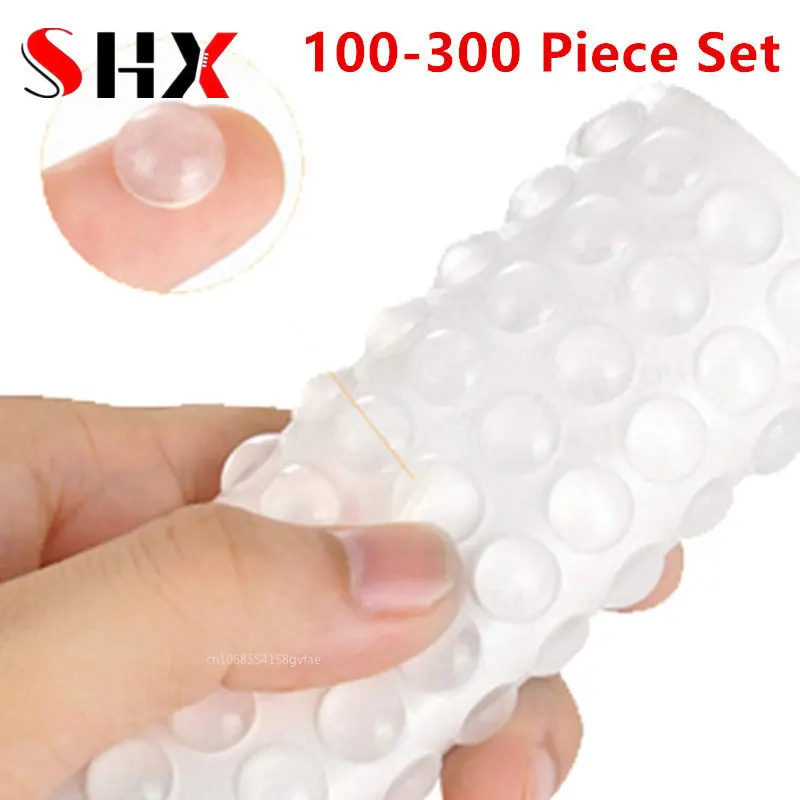 Door Stopper Silicone Door Stopper Door Stopper Bumpers Silicone Rubber Bumpers 300 Pcs Self Adhesive Door Stopper Rubber Damper Buffer Cabinet Bumpers Silicone Furniture Pads Cushion Protective Pads 8x3 10x3