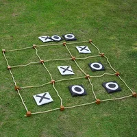 Giant Tic -Tac -Toe Outdoor Game Instant Setup, No Assembly Bean-Bag Toss Games Set,Giant -Yard Games For Adults 1