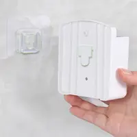 Durable Universal Remote Control Holder Adhesive No Punching Required Rack Shelf Wall Mounted Air Conditioning TV Storage Box 2