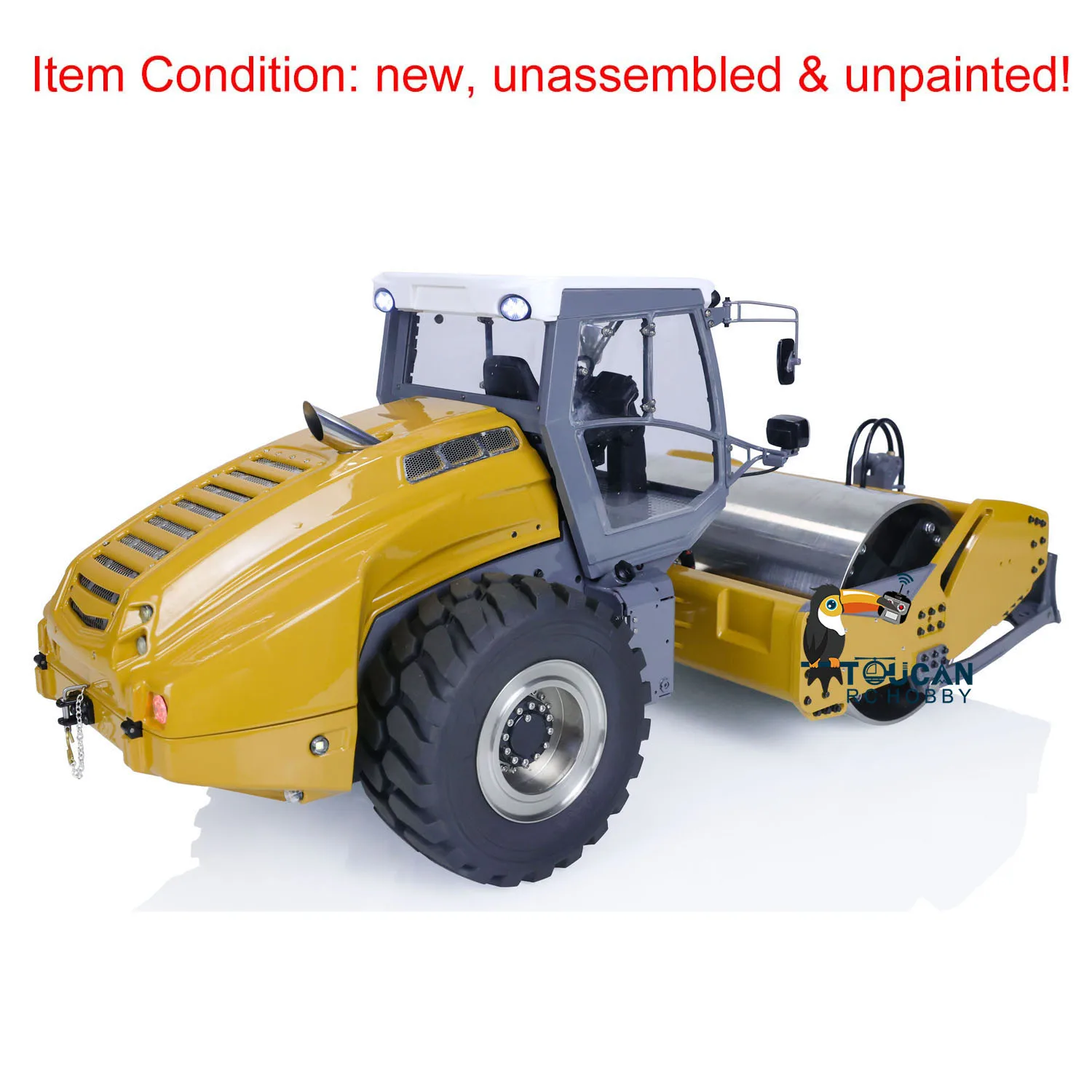 In Stock LESU 1/14 RC Hydraulic Road Roller Hamm-H13Ix Metal Construction Vehicle Model Kits Toys for Adult TH21999 5