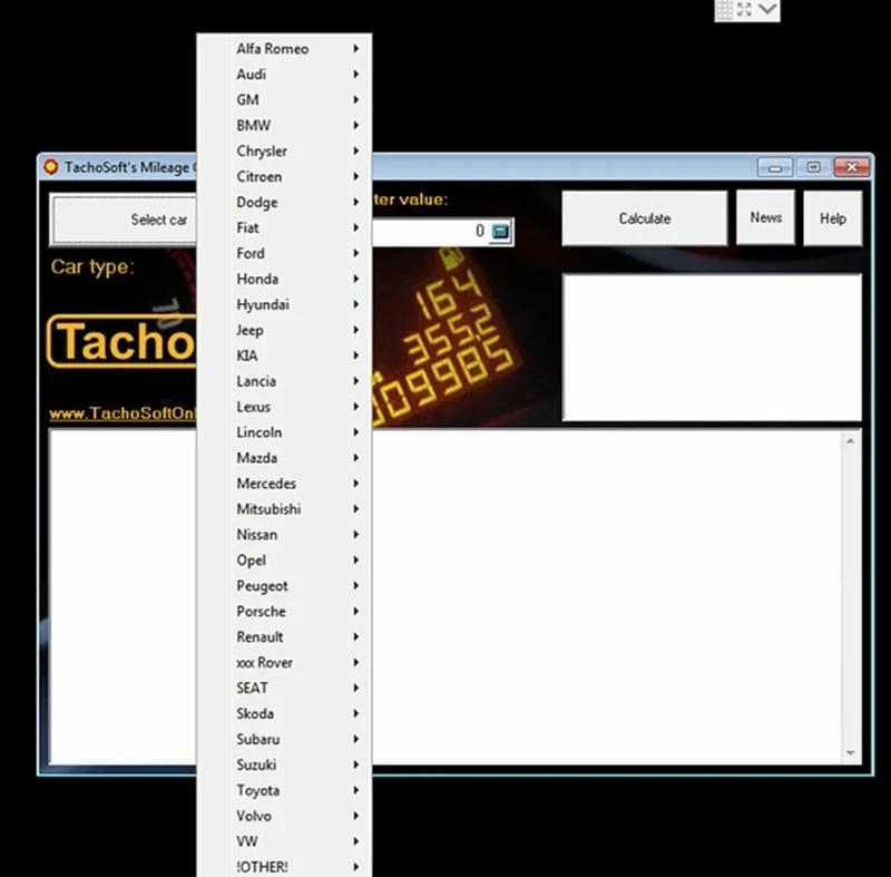 Latest 2024 Hot TachoSoft Mileage Calculator 23.1 Counter Calculation Software V23.1 with License Digital Odometer Calculators 3