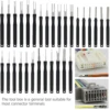30Pcs Terminal Removal Tool Kit Depinning Tool Electrical Connector Pin Removal Car Optional Wire Terminal Removal Tools 4
