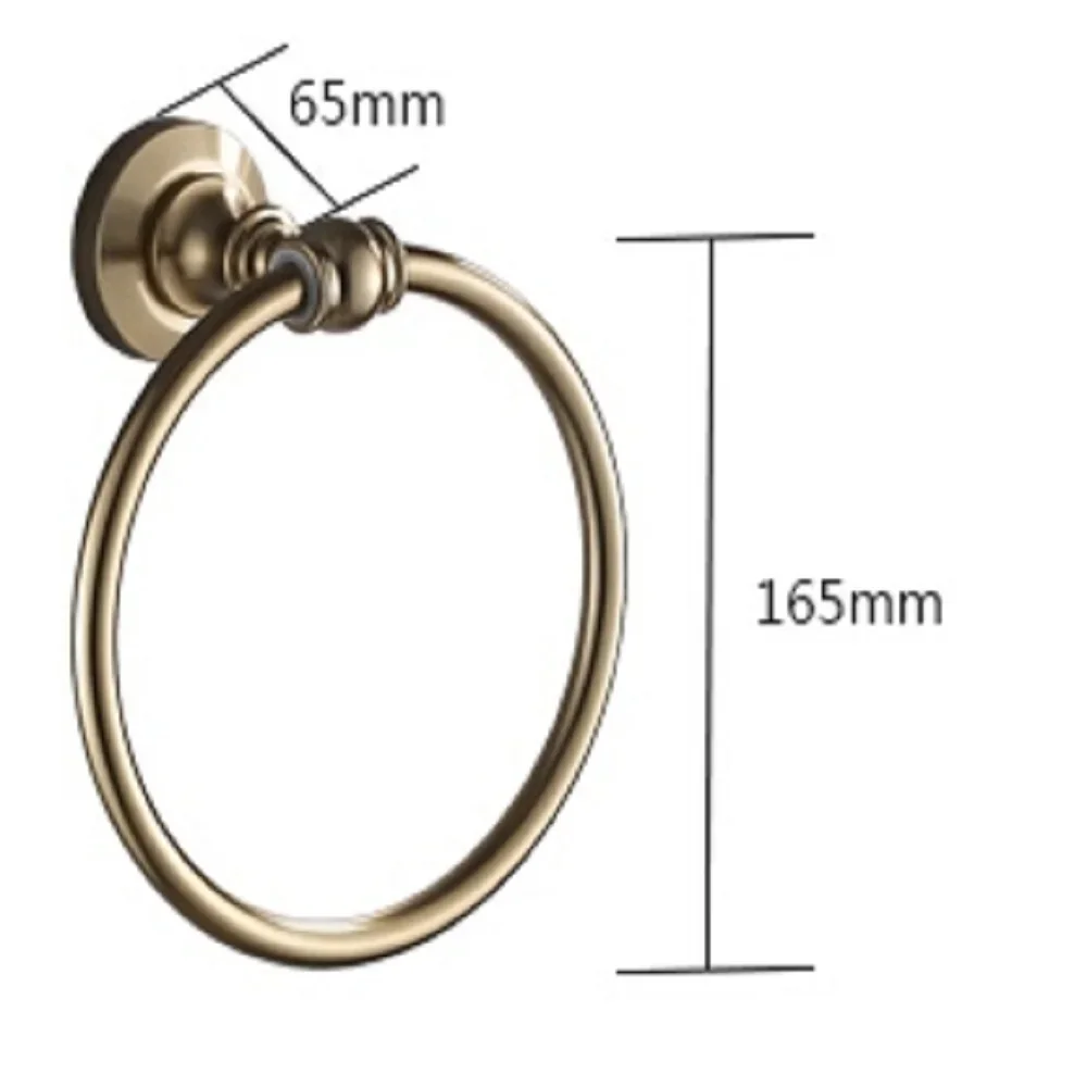 AUSWIND Antique brush Aluminum Alloy Brass Bronze Towel Ring round base bathroom Wall Mounted Bathroom Accessories