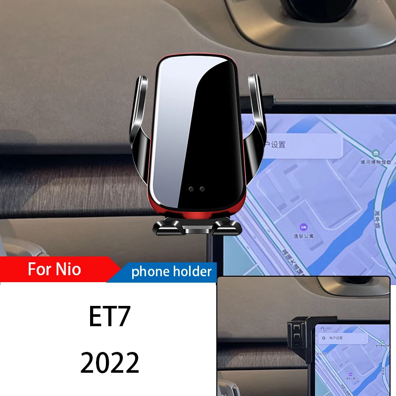 

Автомобильный держатель для телефона с беспроводным зарядным устройством, подставка для телефона Nio ET7 2022, регулируемый кронштейн для GPS-навигатора, аксессуары для установки мобильного телефона
