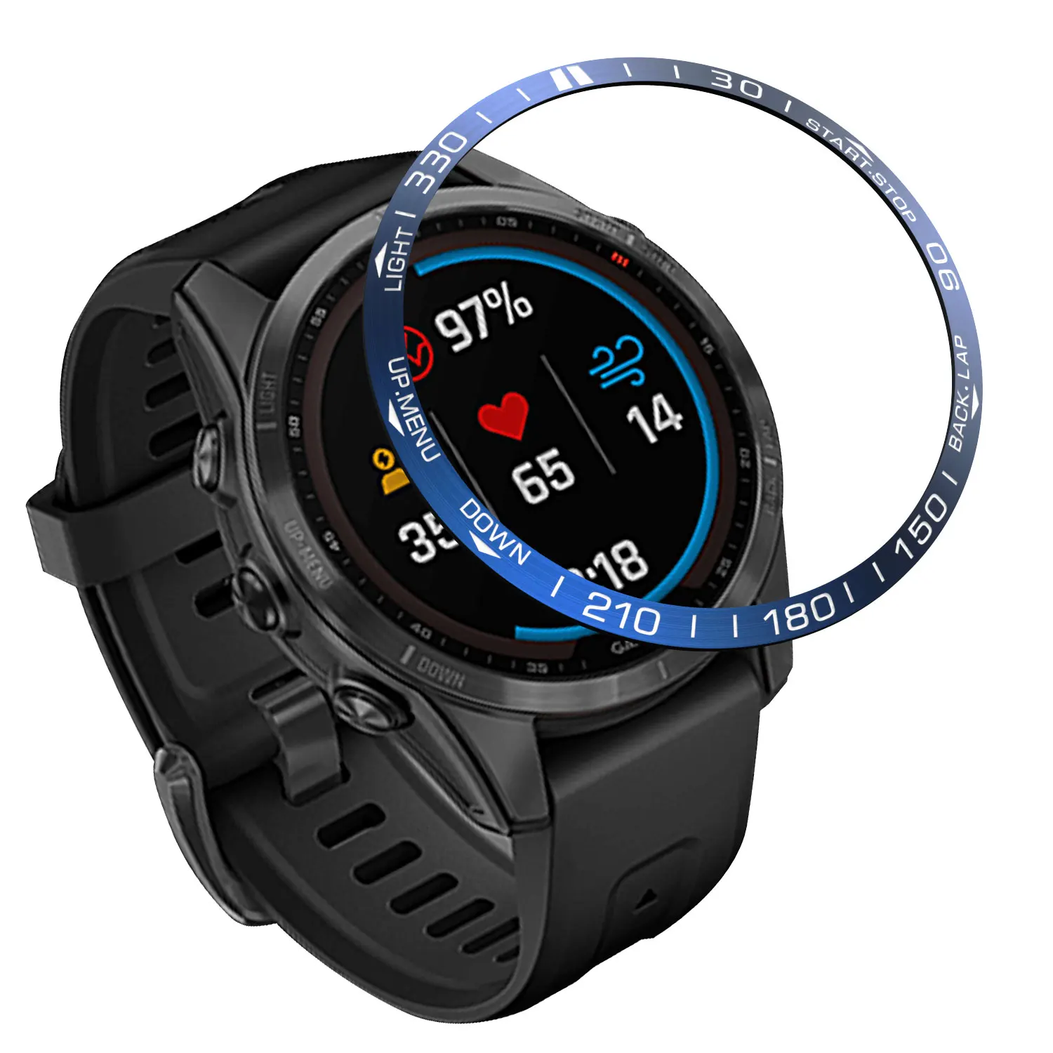 Zderzak samoprzylepny do akcesoriów fenix 7 metalowa ramka do Garmin Fenix 7X 7S pierścień zabezpieczający metalowa obudowa ochraniacz ramy Shell