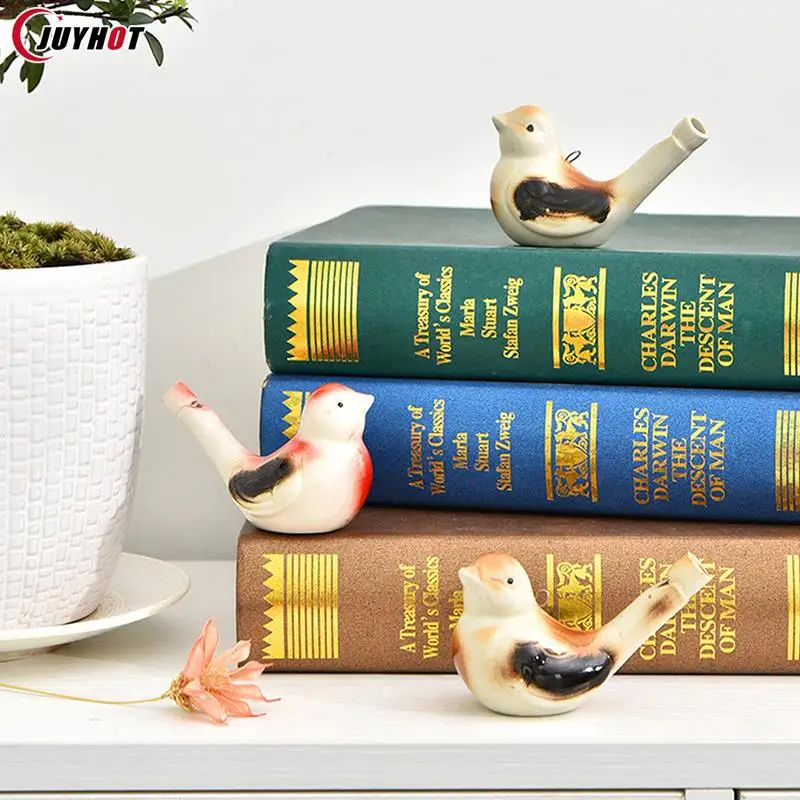 Coloured Drawing Water Bird Whistle Funny Musical Instrument Kids Bathtime Toys Girls Boys Early Learning Educational Toy 4