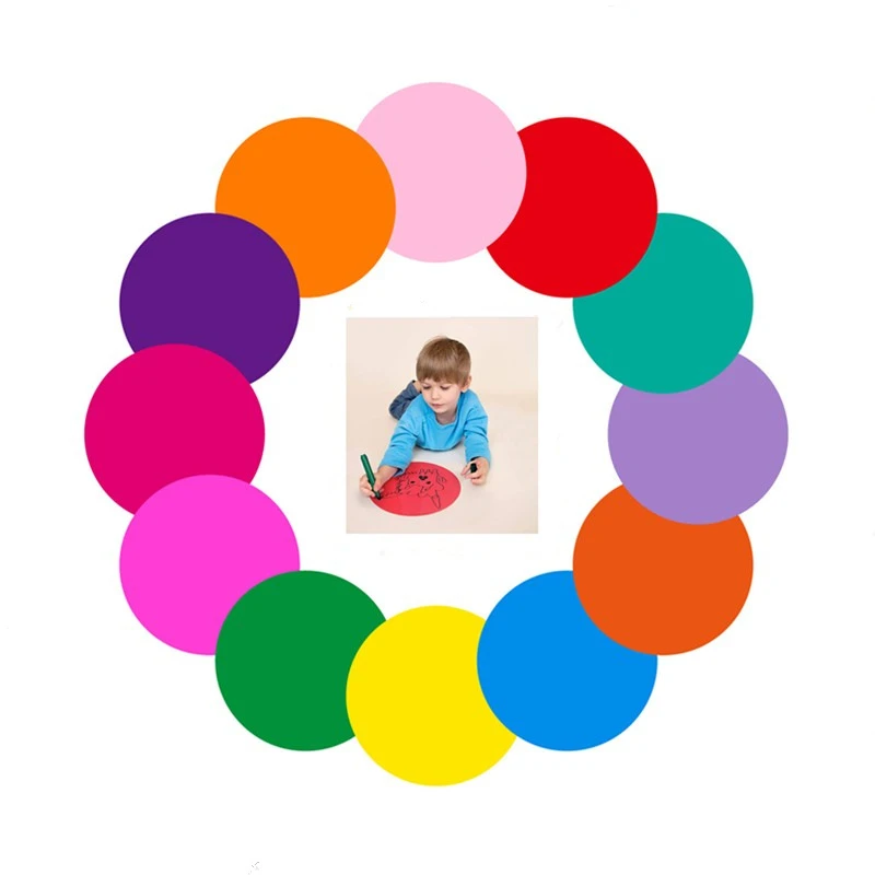 Dry Erase Circles 12 Pcs white Board Marker Removable Vinyl Dots Sticker Set(11inch) Perfect