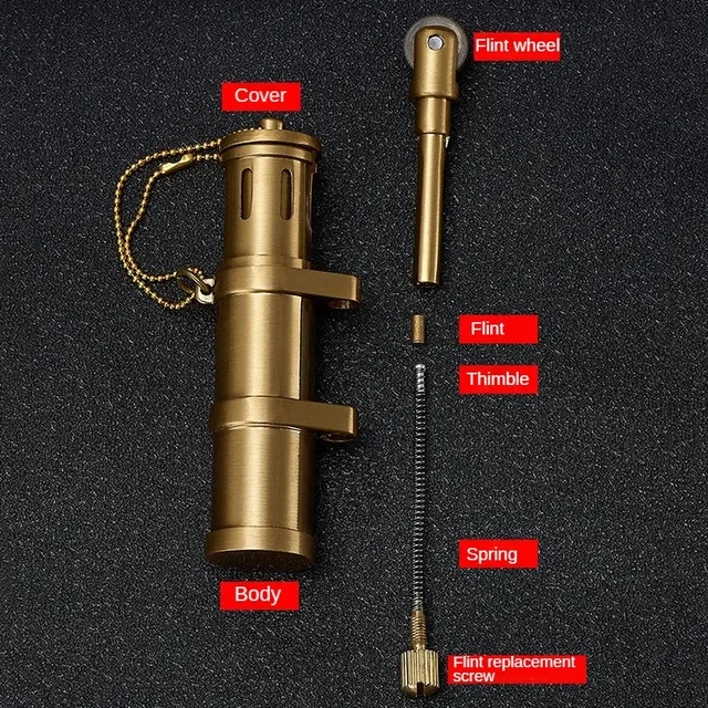 Classic Retro Kerosene Lighter Tanker Flint Metal Personality Creative Windproof Lighters Cigar Smoking Accessories Gift For Man - Image 4
