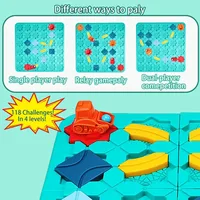 Kid Road Building Maze Game 118 Challenge Logical Thinking Montessori Educational Puzzle Toy Builder Maze Racer Board Game Gift 5