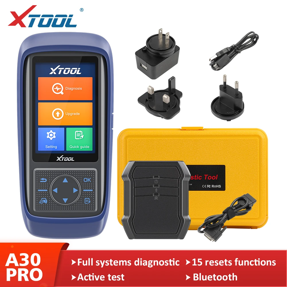 Сканер кодов диагностический автомобильный XTOOL A30PRO PK MK808/CRP429C 15 видов |