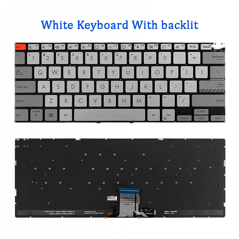 NEW Original Laptop Keyboard FOR ASUS Pro14 M7400 M4700QC X7400 M3400 M3401Q X3400P K3400P