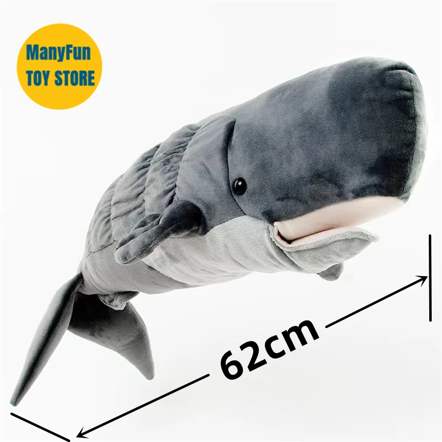 Sperm Whale High Fidelity Anime Cute Cachalot Plushie Pottwal Plush Toys Lifelike Animals Simulation Stuffed Doll Kawai Toy Gift 6