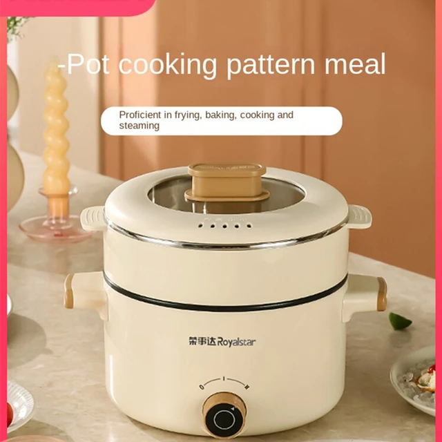 Multifunctional Boiling Pot, Hot Pot, Stir Fry, Braised Steam, Non Stick Electric  Boiling Pot, Can Be Steamed On Two Fires Boiled Under The Steam, Enjoying A  Double Delicious Taste. It Can Be