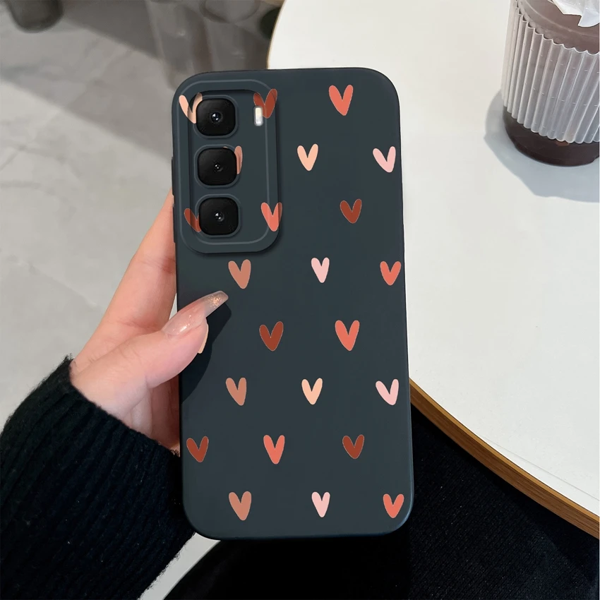 Cute Cartoon Avocado Pattern Slim Liquid Silicone Shockproof Protective Soft Back Phone Case