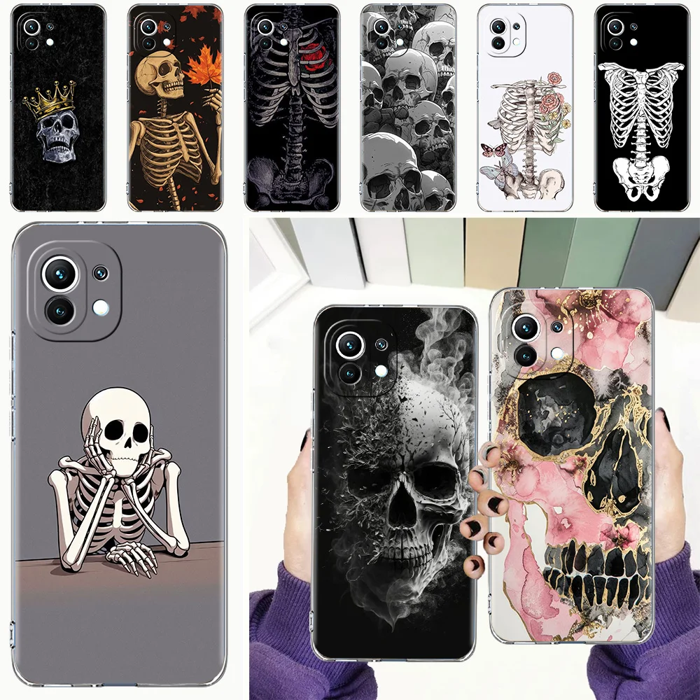 Skull Design Hard Pink Purple Phone Case Cover