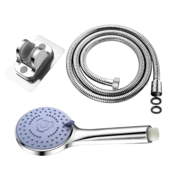 1PC soffione doccia a pioggia vasca da bagno pressurizzata doccetta 5 modalità ugello universale alto flusso d'acqua risparmia acqua accessori per doccia 1