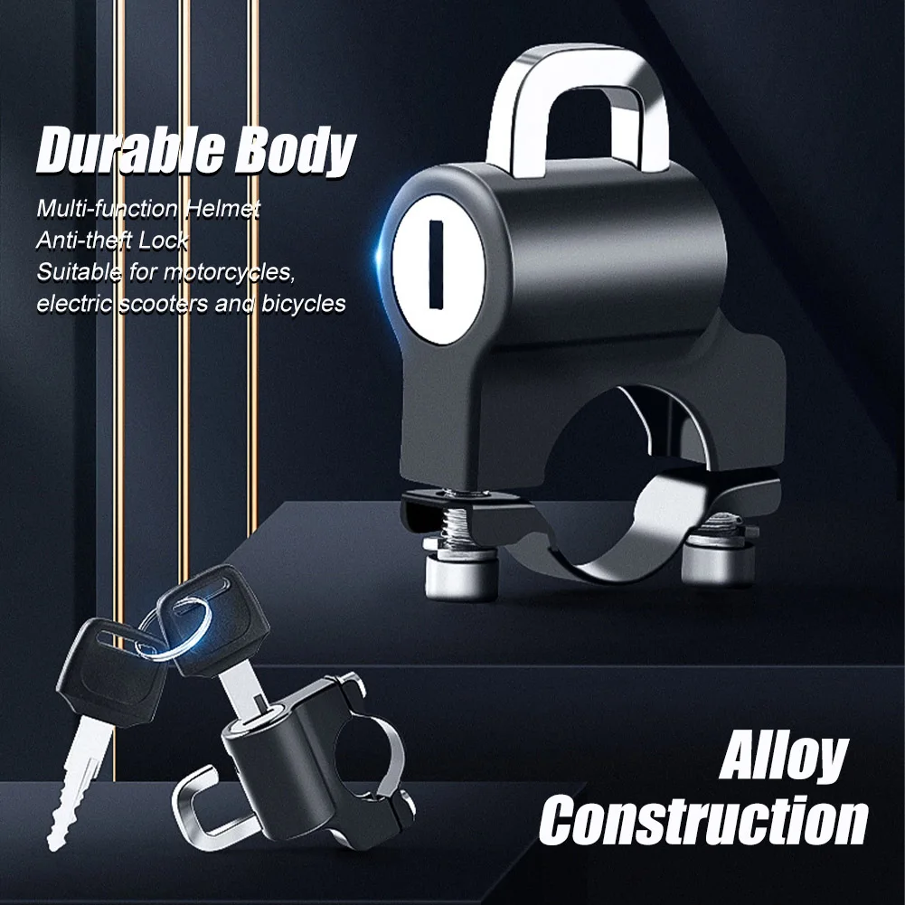 

Motorcycle 3 Digit Code Combination Lock Anti-theft Scooter Helmet Lock for Handlebar Helmet Combination Lock Riding Accessories