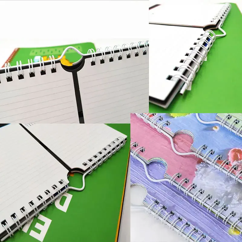 Metal calendar hook Calendar loose-leaf binding iron strip 8/10/15/20cm 20Pcs/Lot Desk loose-leaf binding straight iron