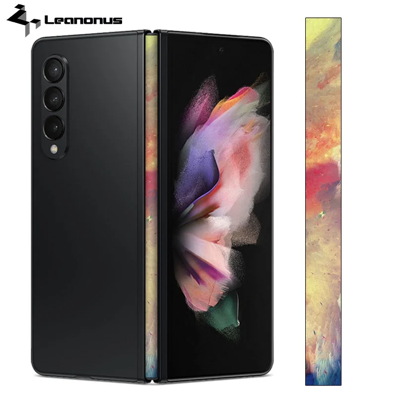 Colorful Nebula Hinge Skin For Samsung Galaxy Z Fold 4 3 2 5g Side