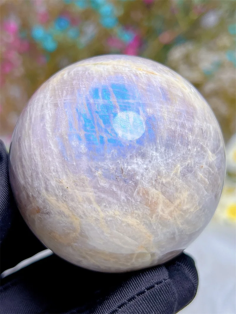 

Натуральный кристалл Лунный Камень Сфера с дождем лук свободная форма резьба Рейки Исцеление Камень домашний декор изысканный подарок