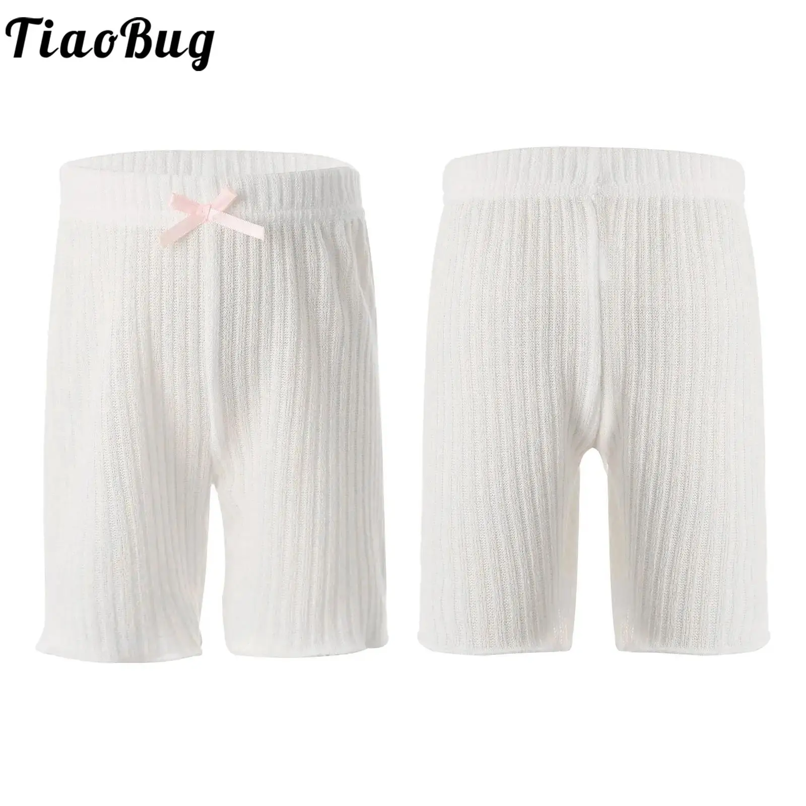 

Toddlers Kids Girls Boys Underwear Rib Knit Breathable Panties Underpants Gym Sport Playground Cycling Dance Shorts Under Skirts