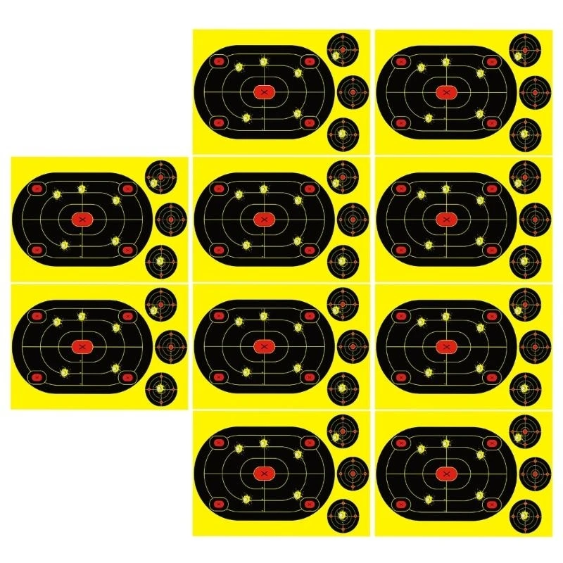 M5TC 10Pcs 높은 가시성 촬영 대상 정확도 연습을위한 종이 12x18 인치 ..