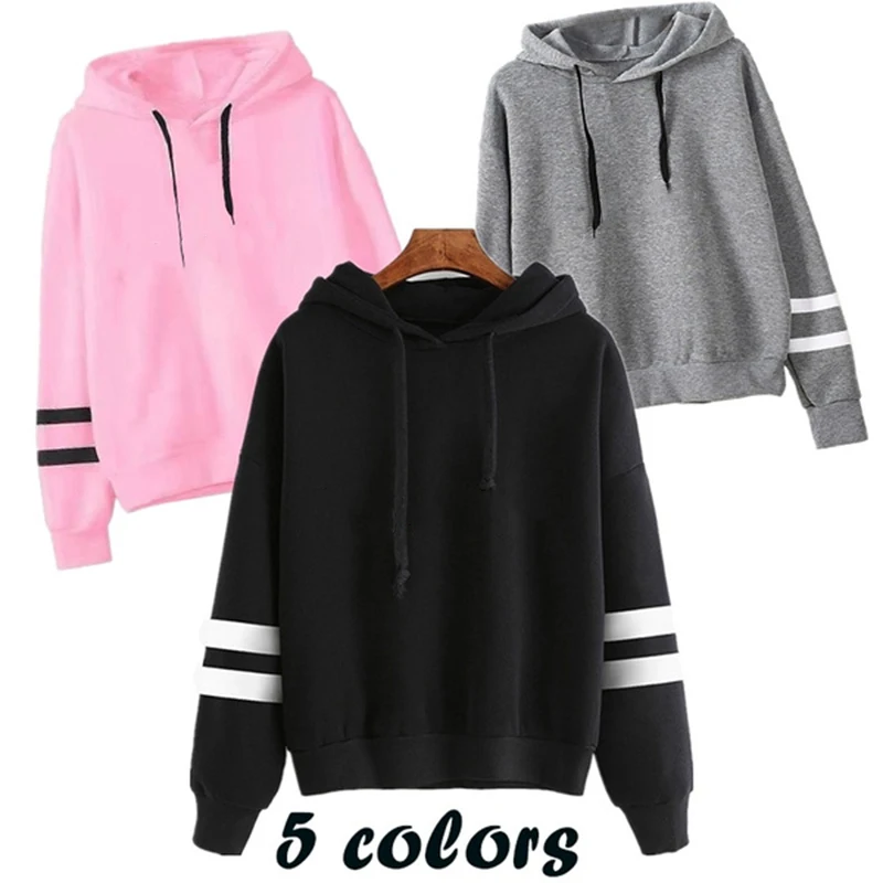 Spring&autumn New Women Printing Hoodies Girls Street Loose Long Sleeve Cute Printed Pullover