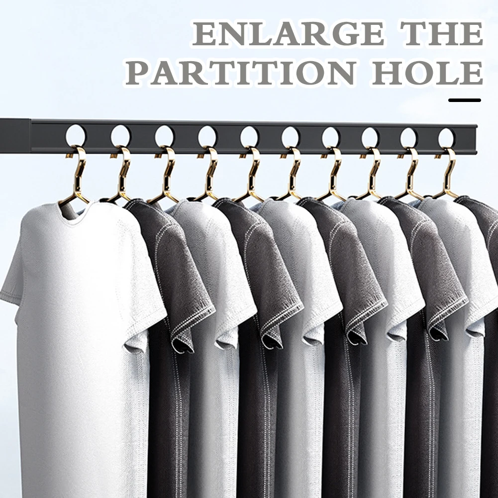 Metal No Punching Clothes Drying Rack Multi-Functional Stable Clothing Rod For Balcony Home 6