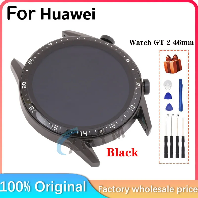 For HUAWEI Watch GT 2 LCD display + touch screen GT2 46mm LCD For HUAWEI Watch GT2 LTN-B19 LCD display AMOLED display 46mm