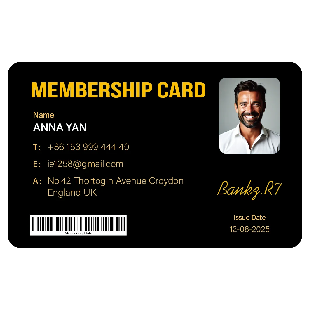 Personalizzato 1 PCS Fan Club Biglietto di abbonamento Carta di fedeltà VIP in plastica PVC per influencer Fornitori Commemorativi Spedizione in tutto il mondo