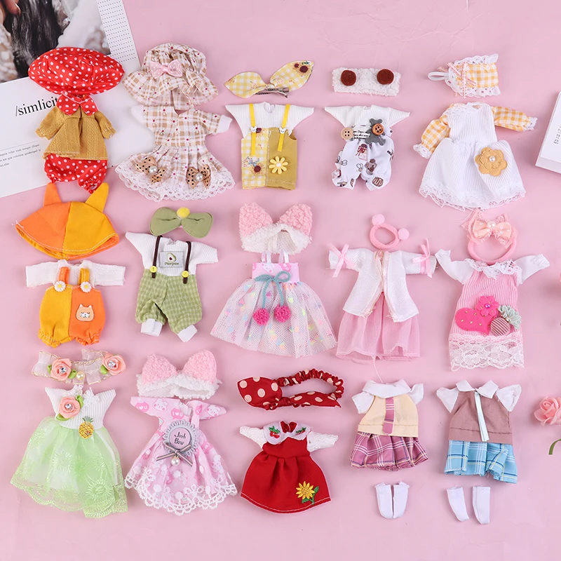 Traje Vaquero Para Muñeca, Ropa De DIY Para Muñecas Para Muñeco Colgante De 17cm, Vestido